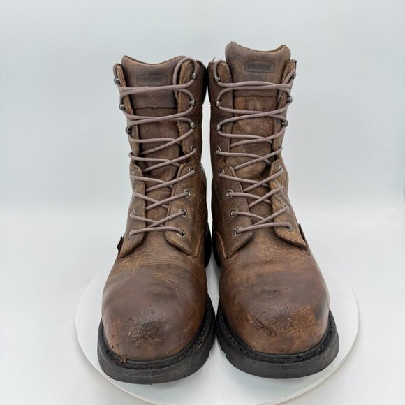 Wolverine McKay Men Sz 11.5 EW W05680 Dark Brown Leather Steel Toe Boot - Picture 2 of 14